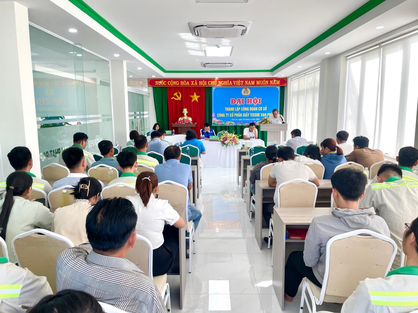 🌿 ĐẠI HỘI THÀNH LẬP CÔNG ĐOÀN CÔNG TY CỔ PHẦN GIẤY TISSUE VẠN PHÁT